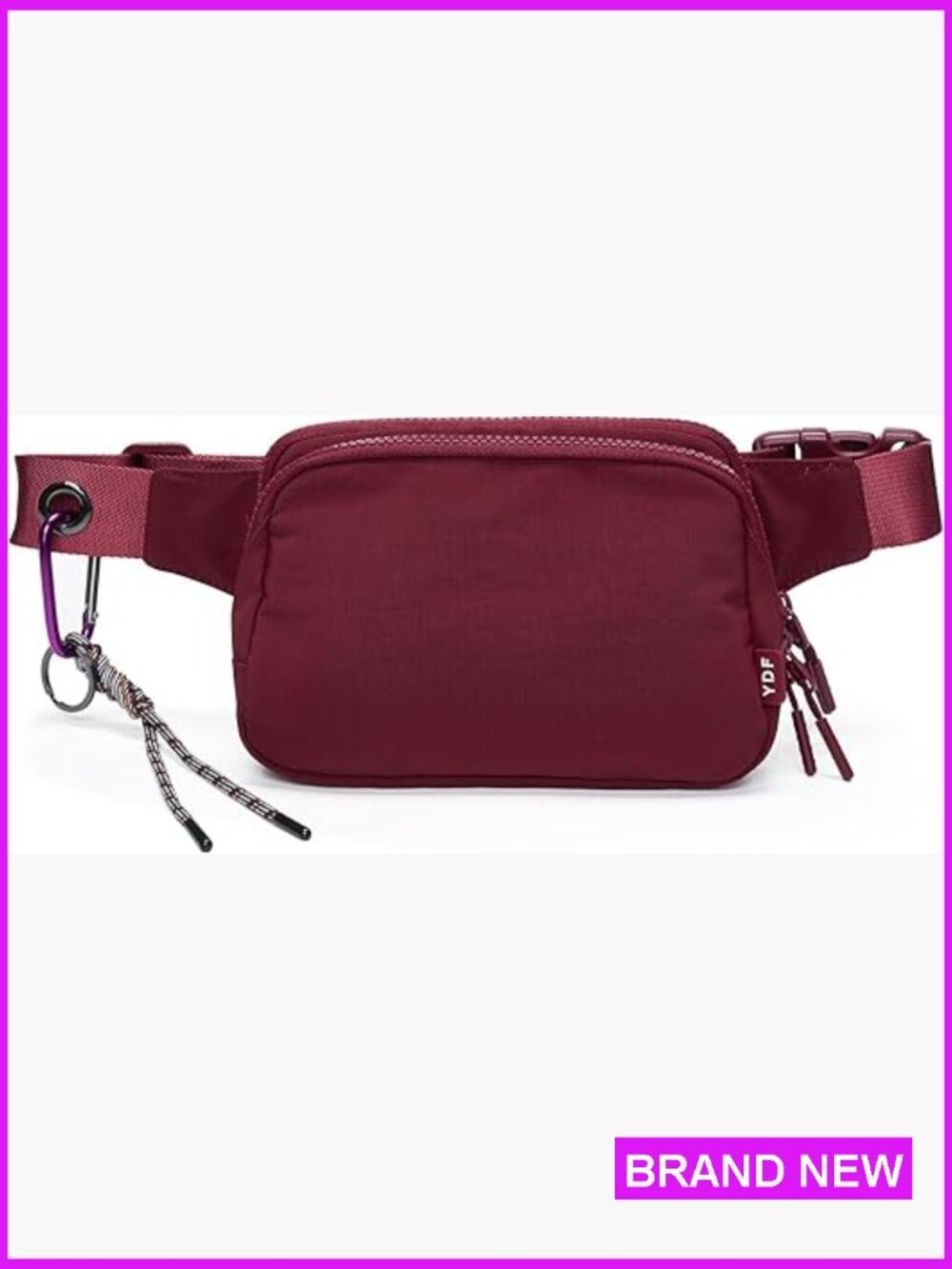 Large Nylon Crossbody Sling Bag with Mult-Pockets and Card Holders